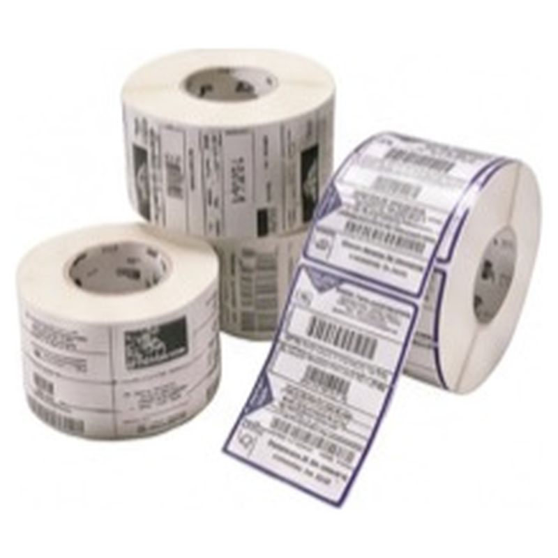 Rollos de etiquetas térmicas impresas con códigos de barras