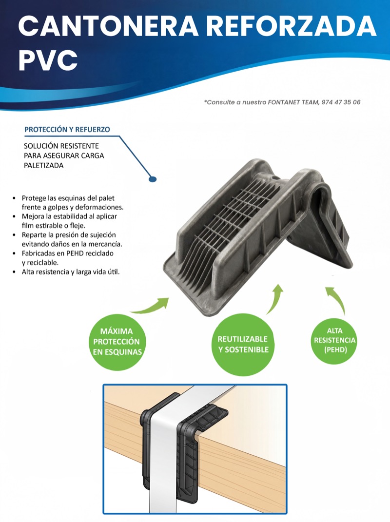 Fontanet Group reinforced HDPE corner protectors catalogue sheet